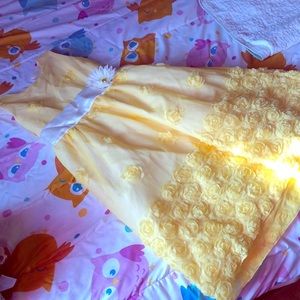 Beautiful bright yellow dress